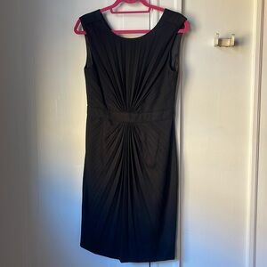 Ted Baker Shift Dress 2 Pleated Suiting Black